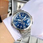 AAA Replica IWC Schaffhausen Aquatimer Ss Blue Dial Watches 43mm